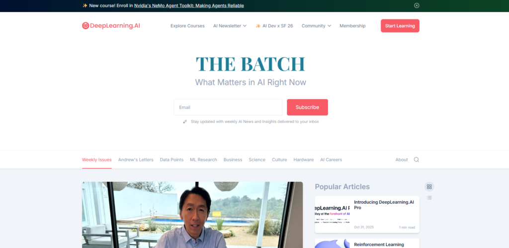 The Batch (DeepLearning.AI)